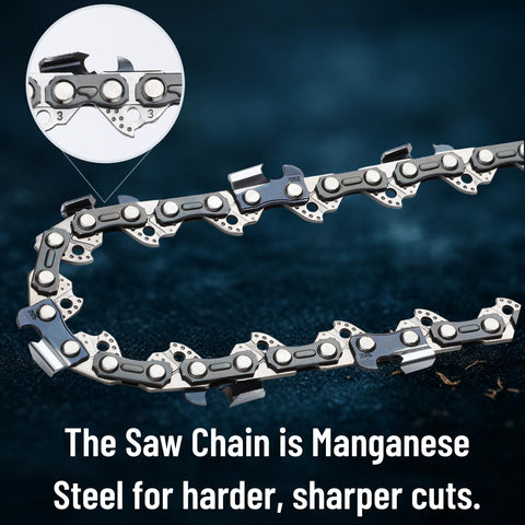 UNCO 45 drive links detail supports smooth, consistent cuts.