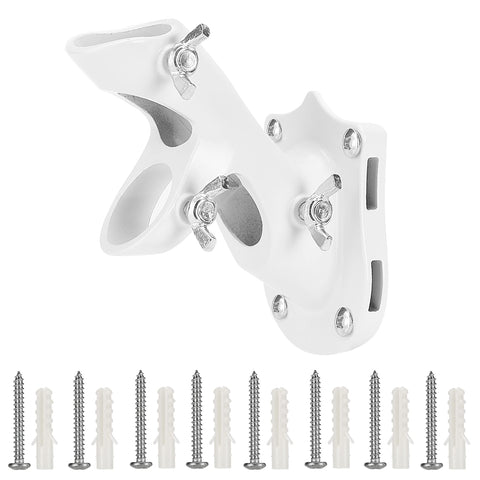 UNCO flag pole holder in use with flag outdoors demonstrates secure weather-ready mount.