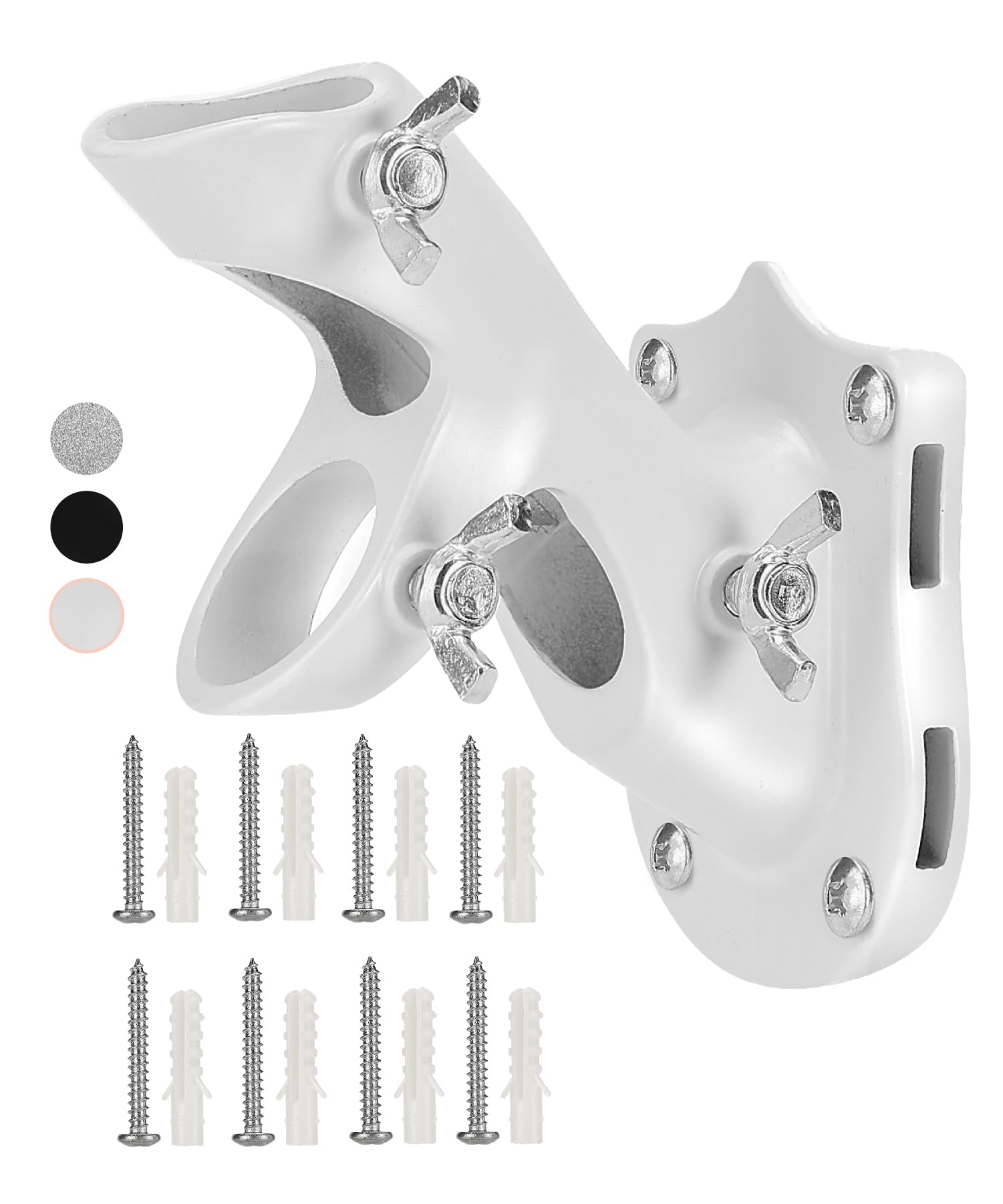 UNCO flag pole holder on exterior wall with 1-inch diameter for durable outdoor flag display.