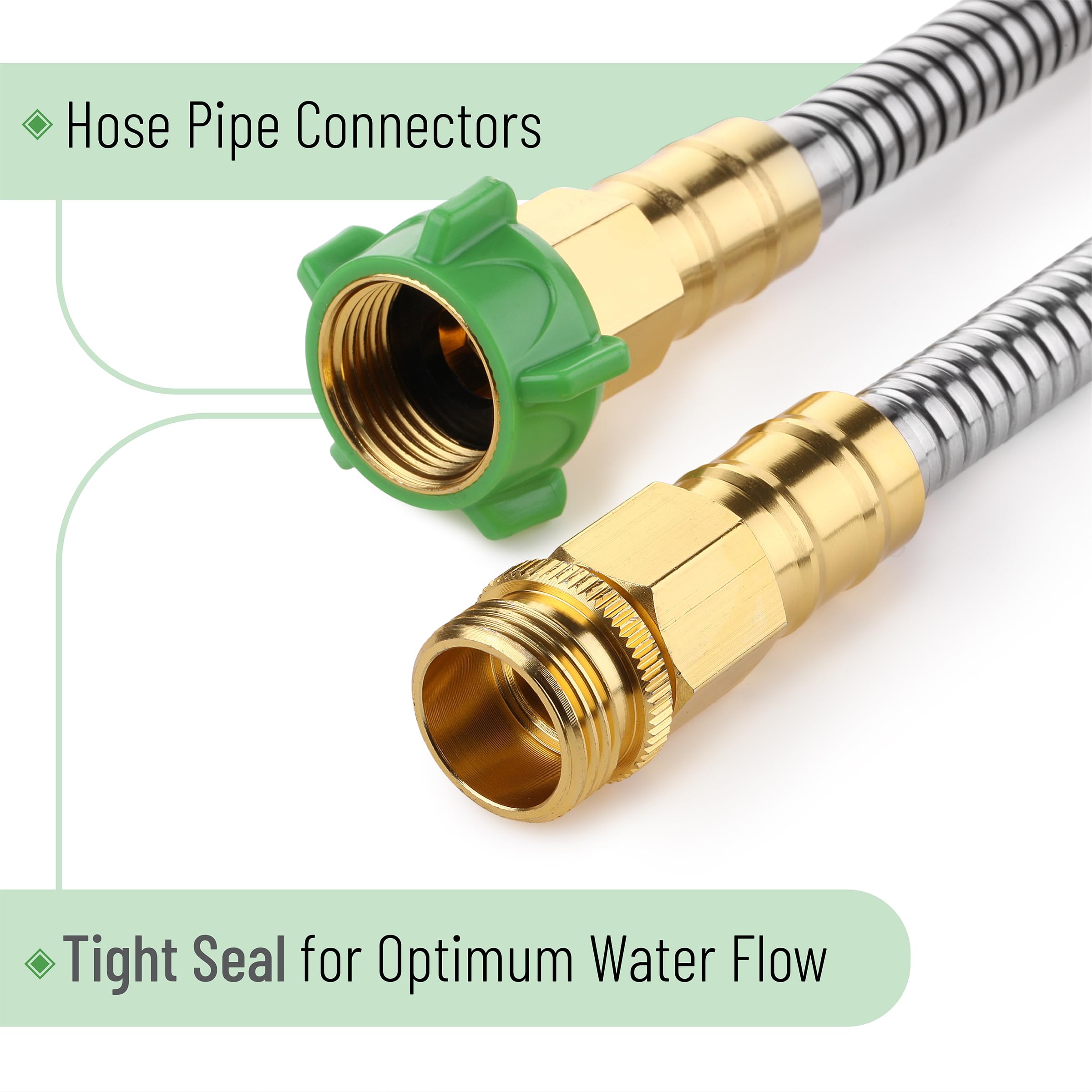 UNCO kink-free design keeps water flowing without twists during use