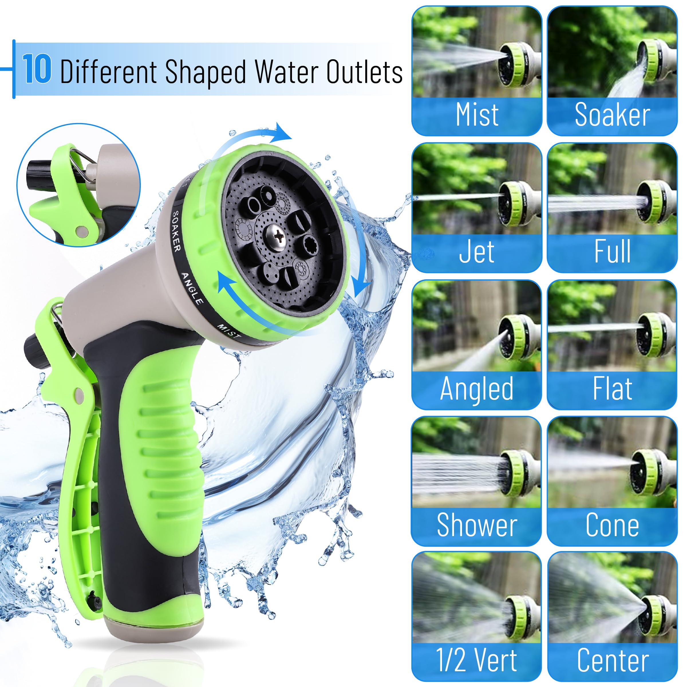 UNCO kink-free design keeps hoses smooth and tangle-free during use.