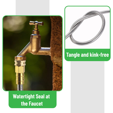 UNCO lightweight portable hose ideal for yard tasks and camping.