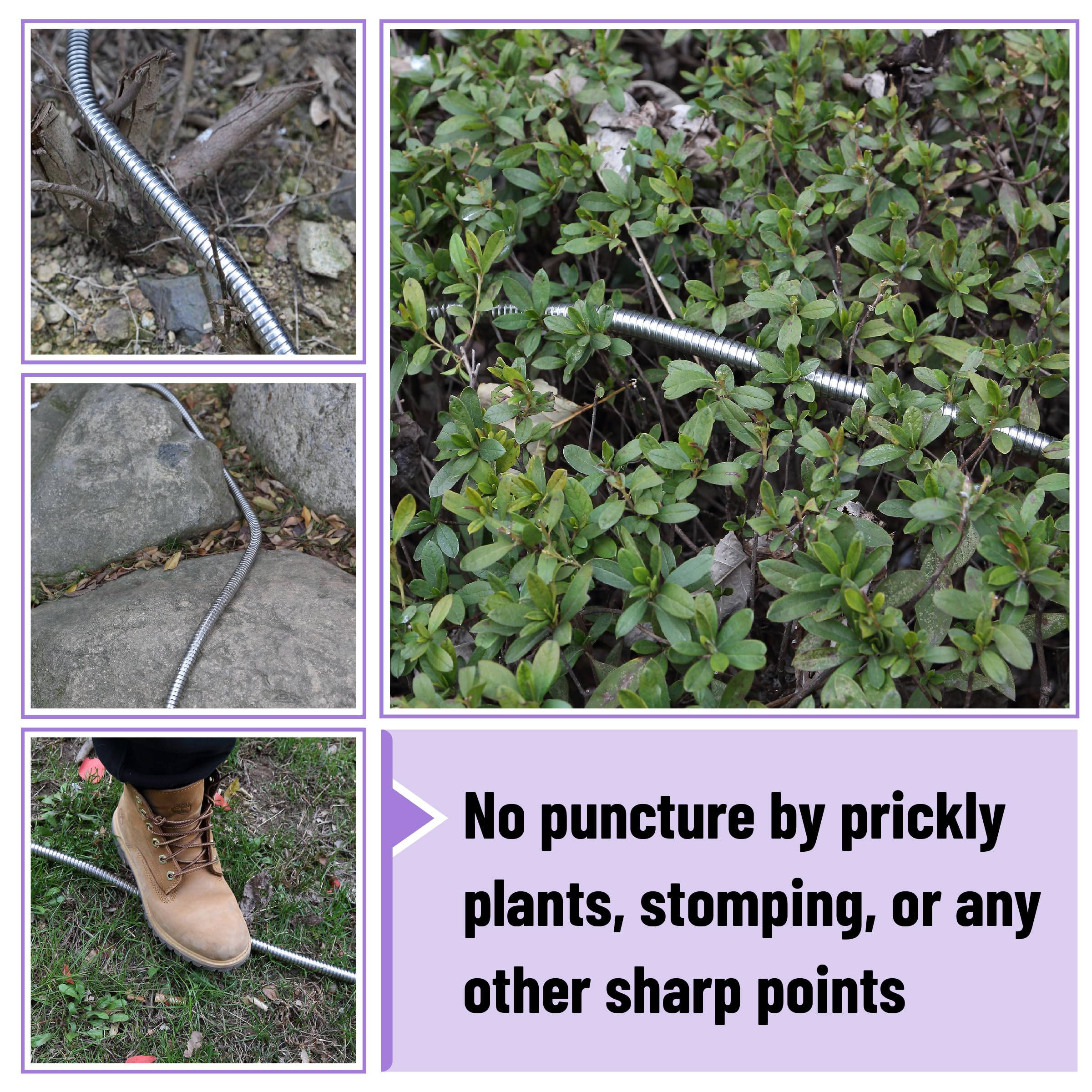 UNCO 25 ft hose reaches distant garden beds without tangling
