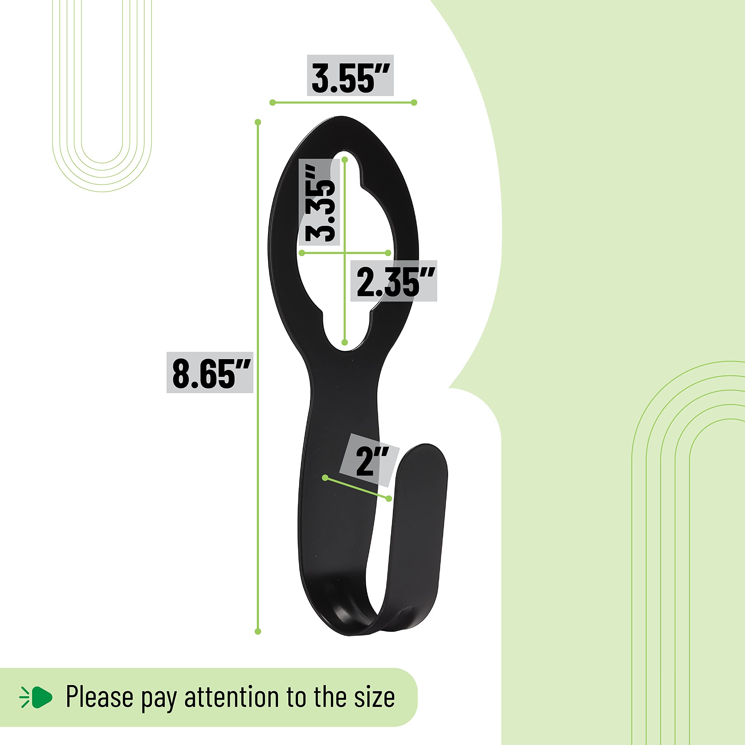 UNCO metal garden hose hanger displays 50 foot capacity for easy storage.