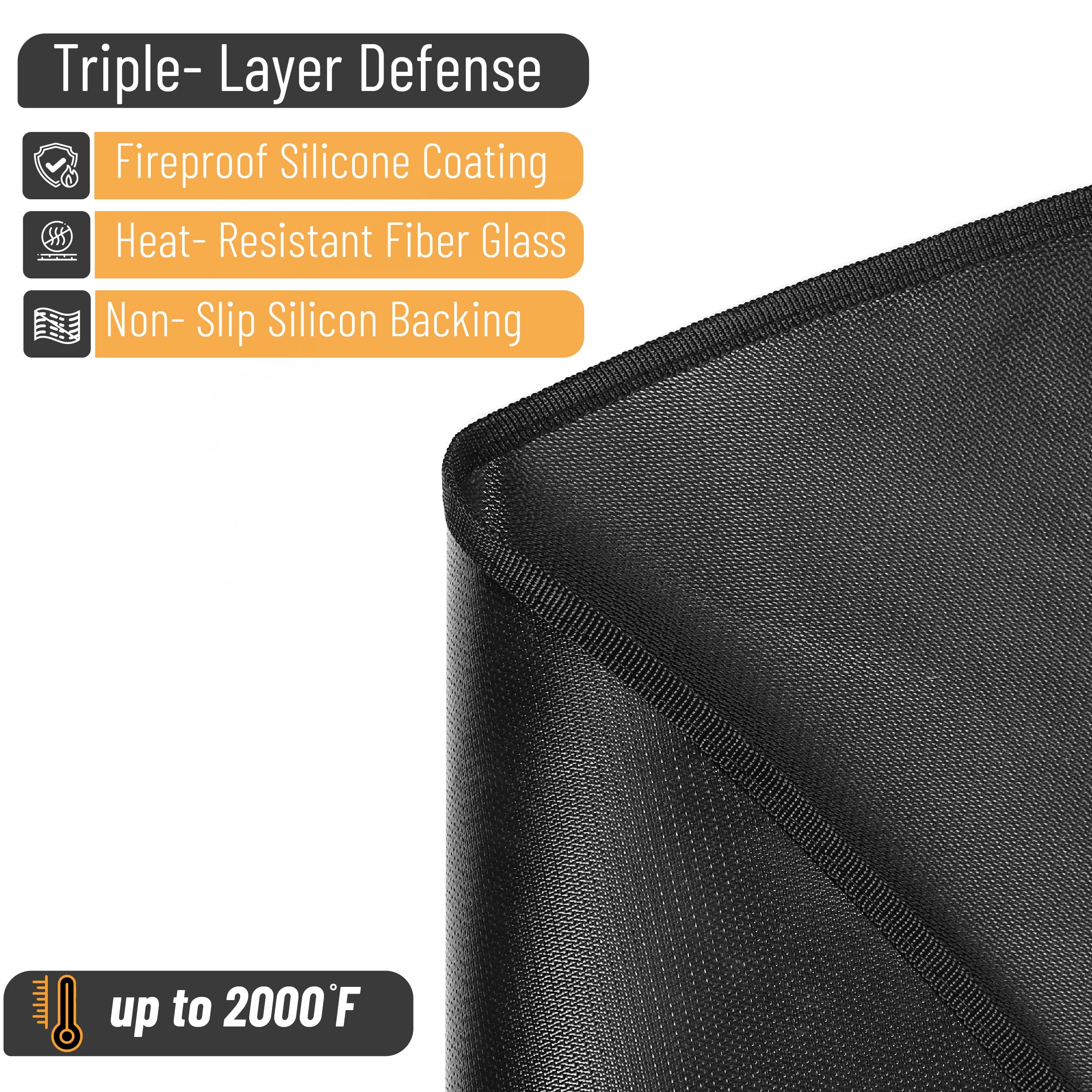 UNCO non-slip waterproof surface ensuring stable placement during outdoor grilling