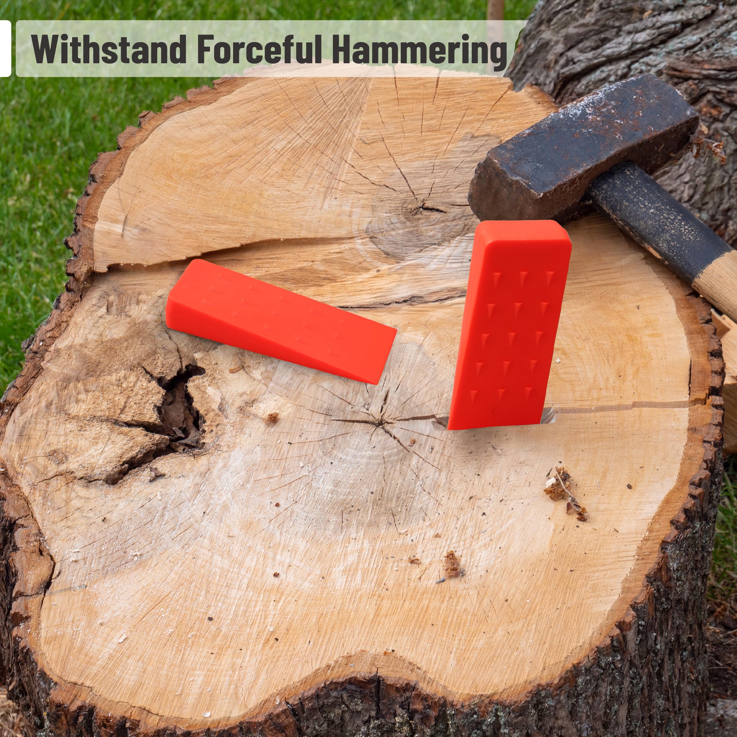 UNCO orange wedges are ideal for professional loggers and arborists.