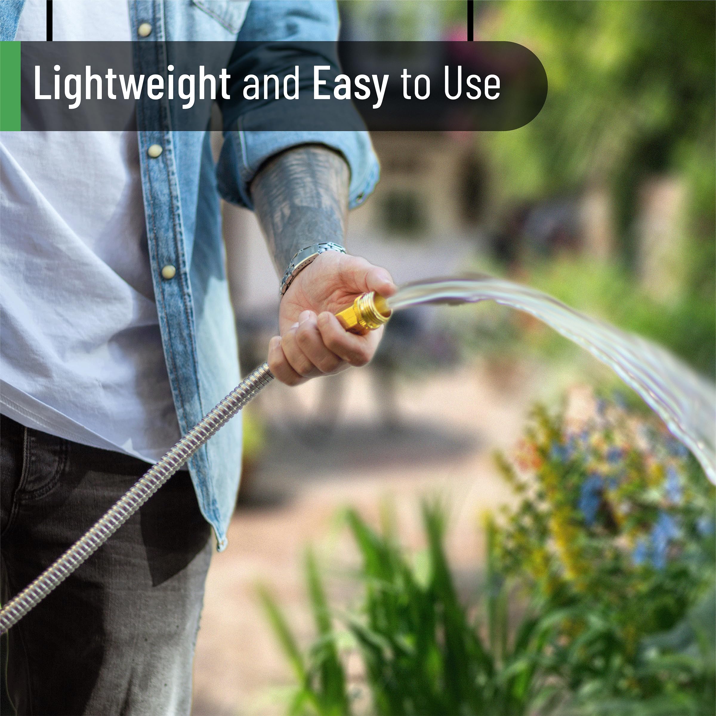 UNCO durable outdoor hose used for garden and patio tasks