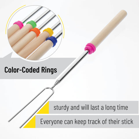 UNCO sticks feature protective tips for safe storage when not in use.