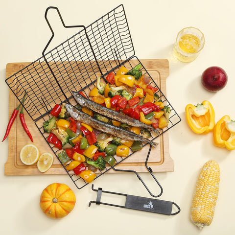 UNCO silicone brush pairs with the basket for glazing and seasoning