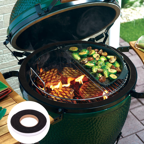 UNCO Smoker Gasket cut-to-fit flexibility enables custom sealing on varied grill sizes.