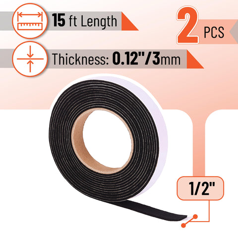 UNCO Smoker Gasket close-up shows precise 1/2 inch width and 0.12 inch thickness.
