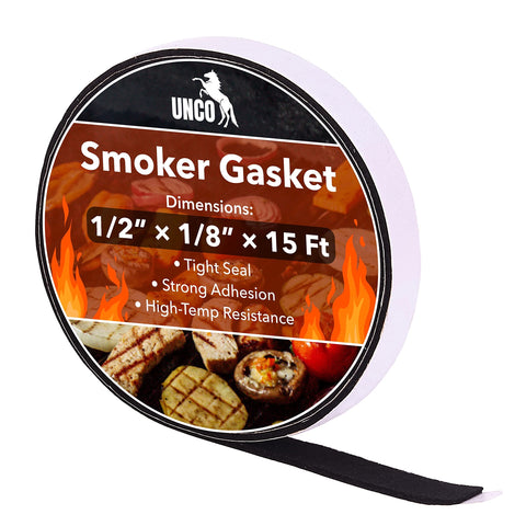 UNCO Smoker Gasket roll demonstrates long roll length for flexible, custom grill sealing.