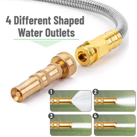 UNCO stainless steel construction resists punctures during heavy-duty watering.
