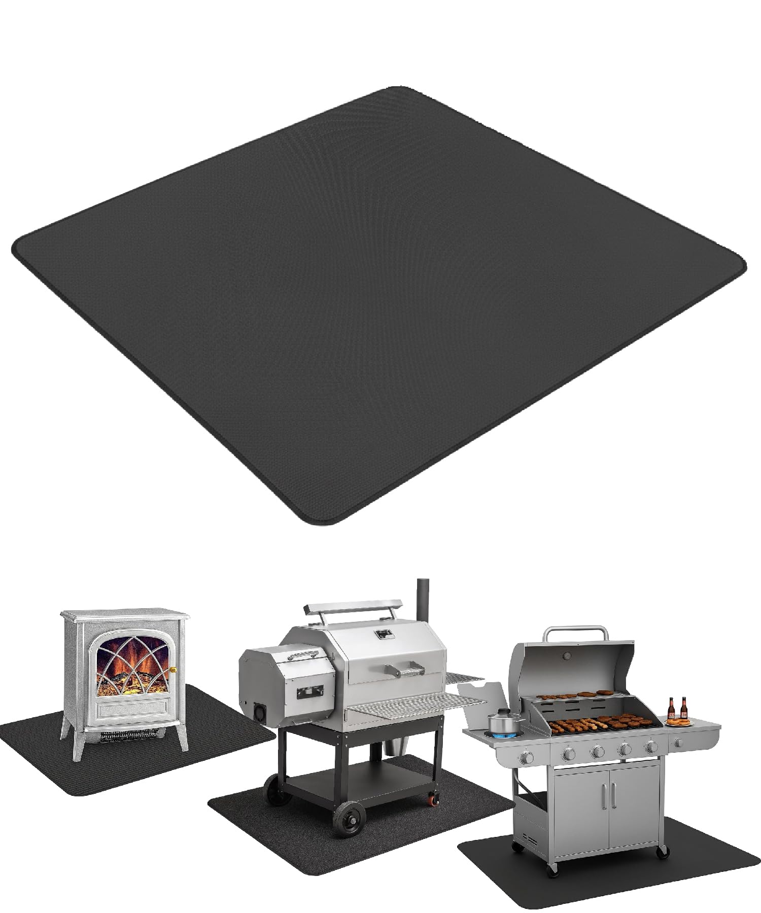 UNCO under grill mat on-deck protects outdoor surfaces from grease