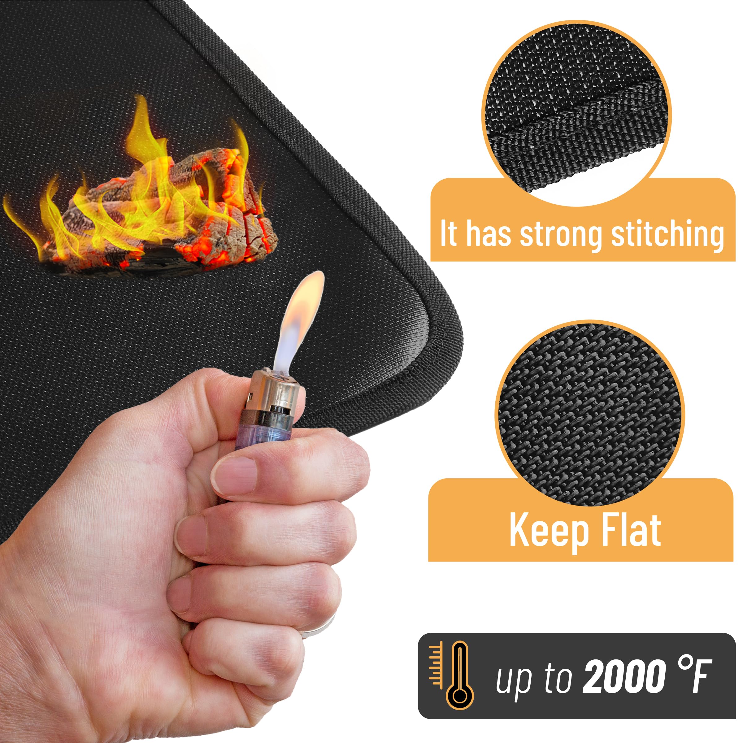 UNCO under grill mat non-slip top stays put during cooking
