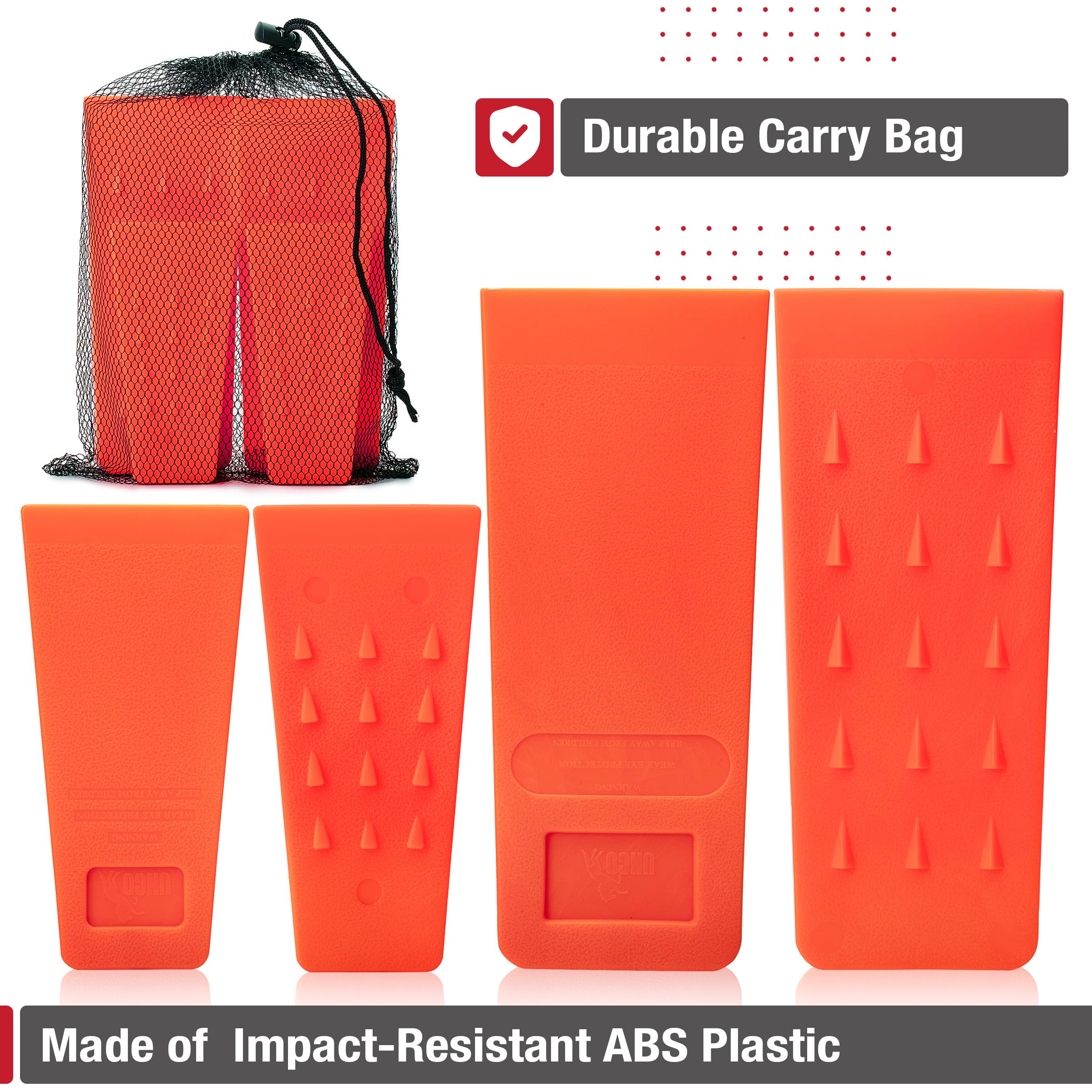 UNCO durable carry bag keeps wedges organized and portable.