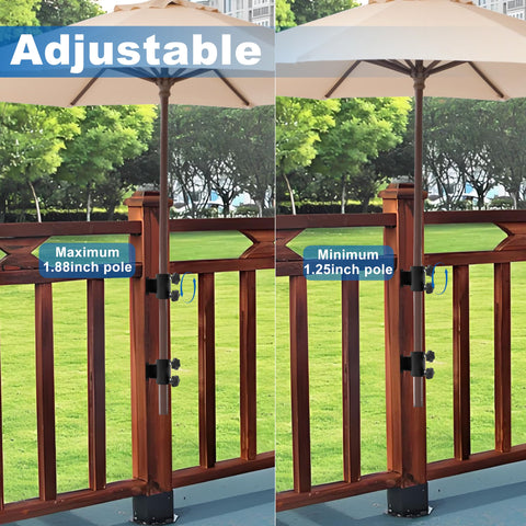 UNDADE patio umbrella holder showcases sleek, versatile design.