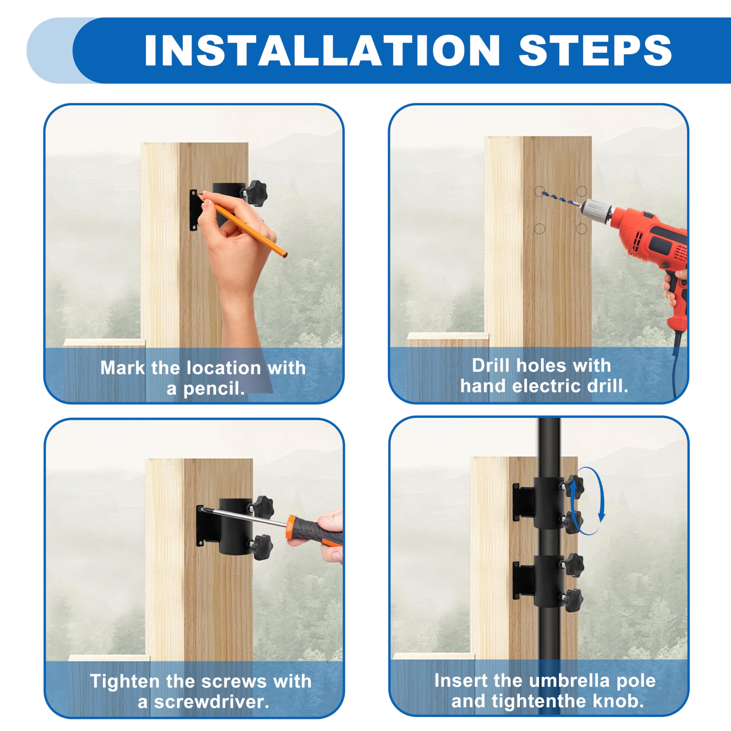 UNDADE 2PCS kit enables flexible placements on multiple surfaces.