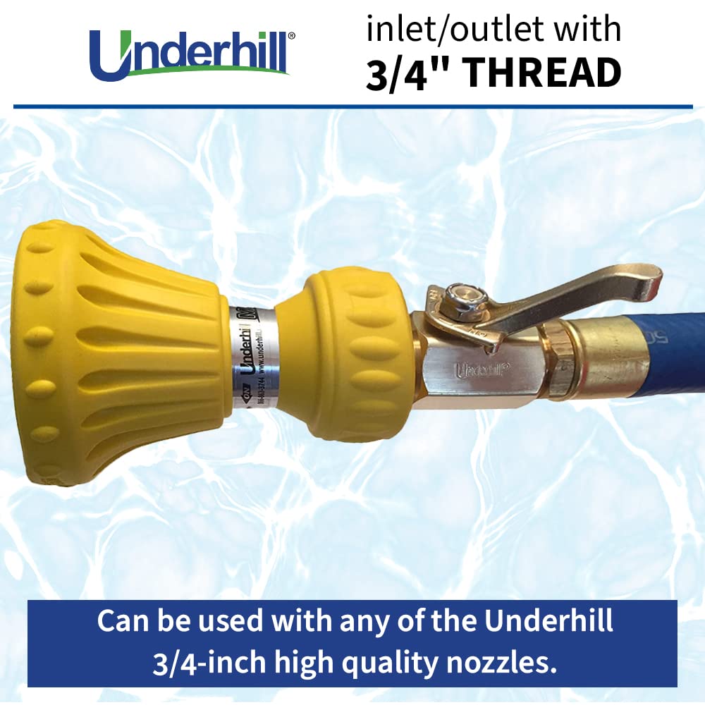 Underhill CV075H durable, corrosion-resistant brass construction