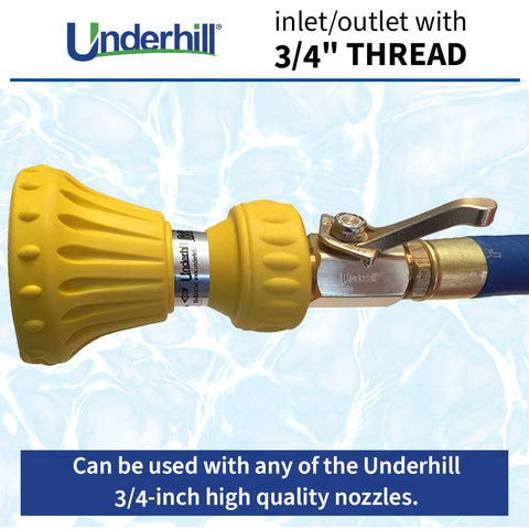 Underhill CV075H durable, corrosion-resistant brass construction