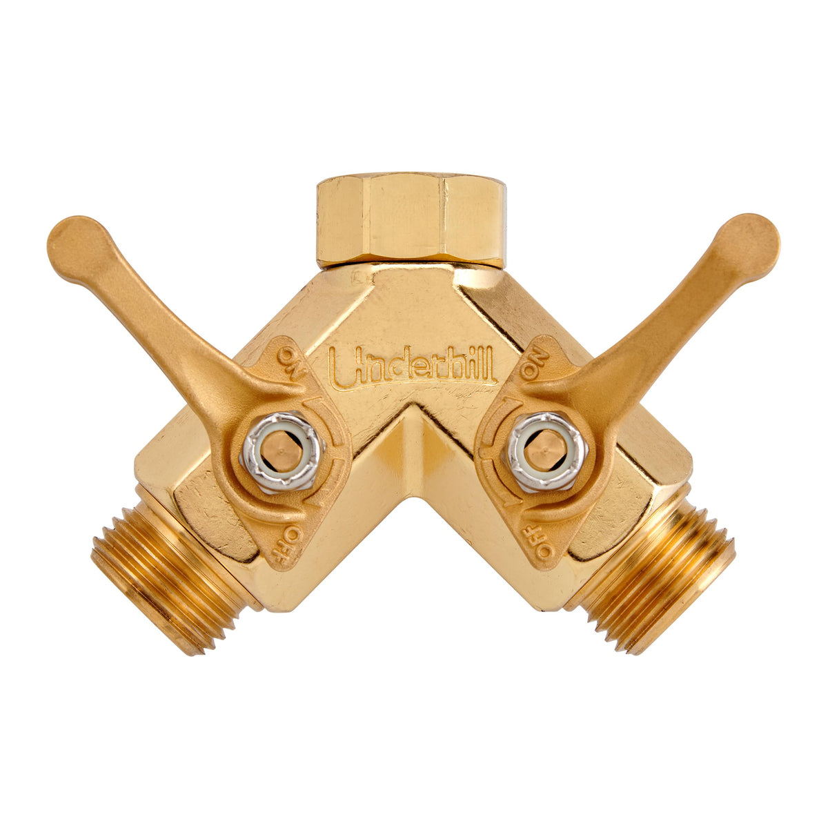 Underhill Garden Y Hose Splitter 2-Way with leak-free design for easy watering.