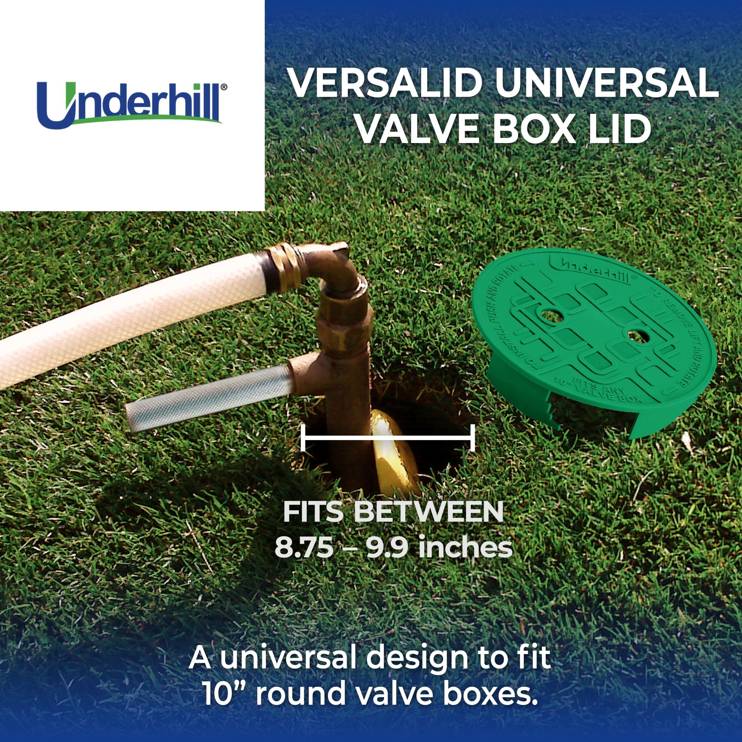 Close-up of Underhill VersaLid step-locking system for secure outdoor use.