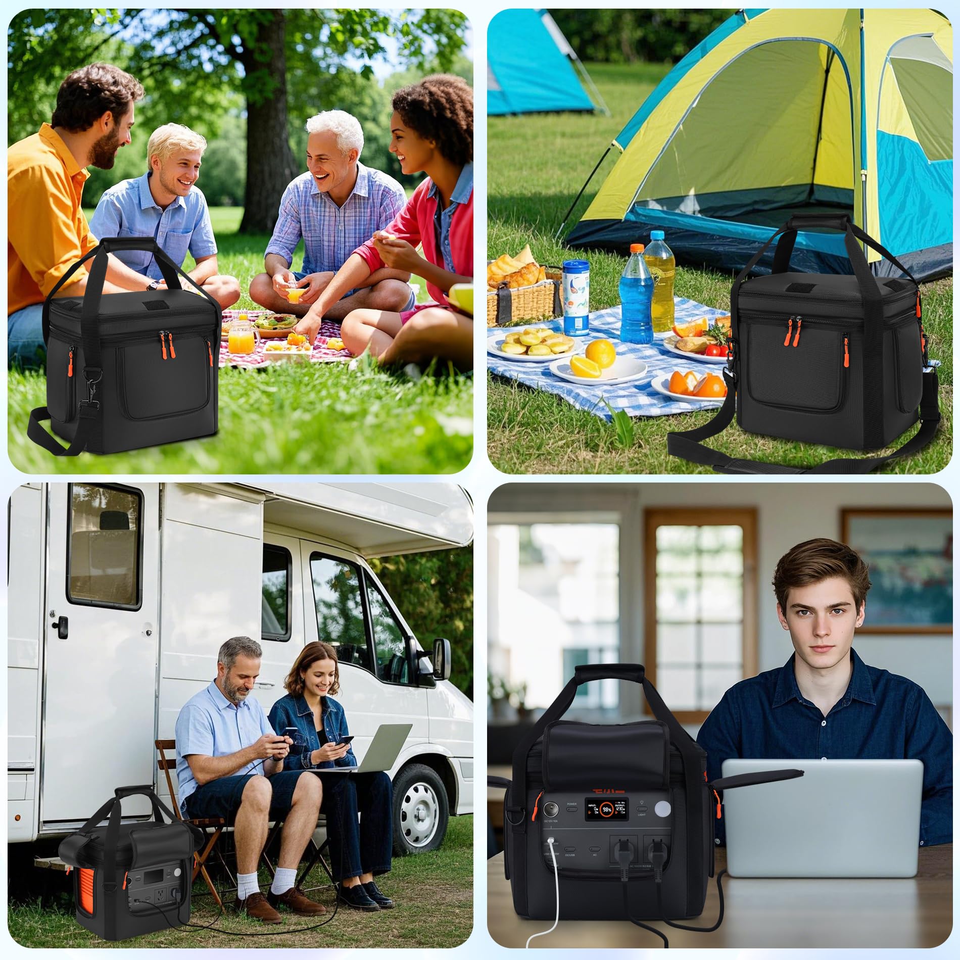 Undomip jackery explorer 1000 v2 bag compact size for easy travel