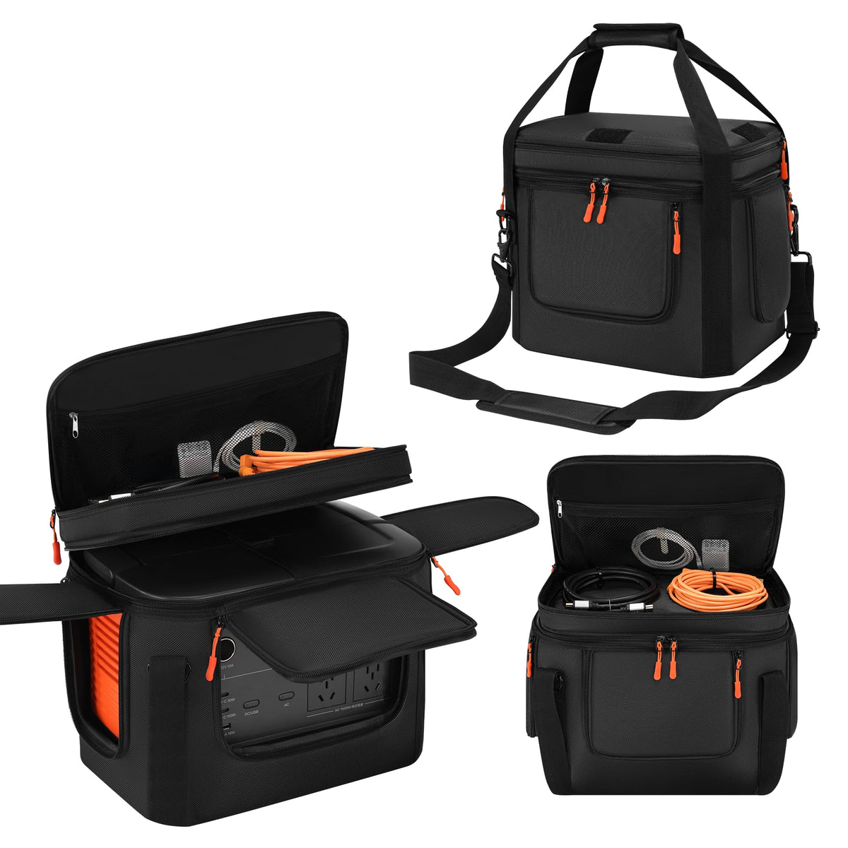 Undomip jackery explorer 1000 v2 bag with side pocket for cables