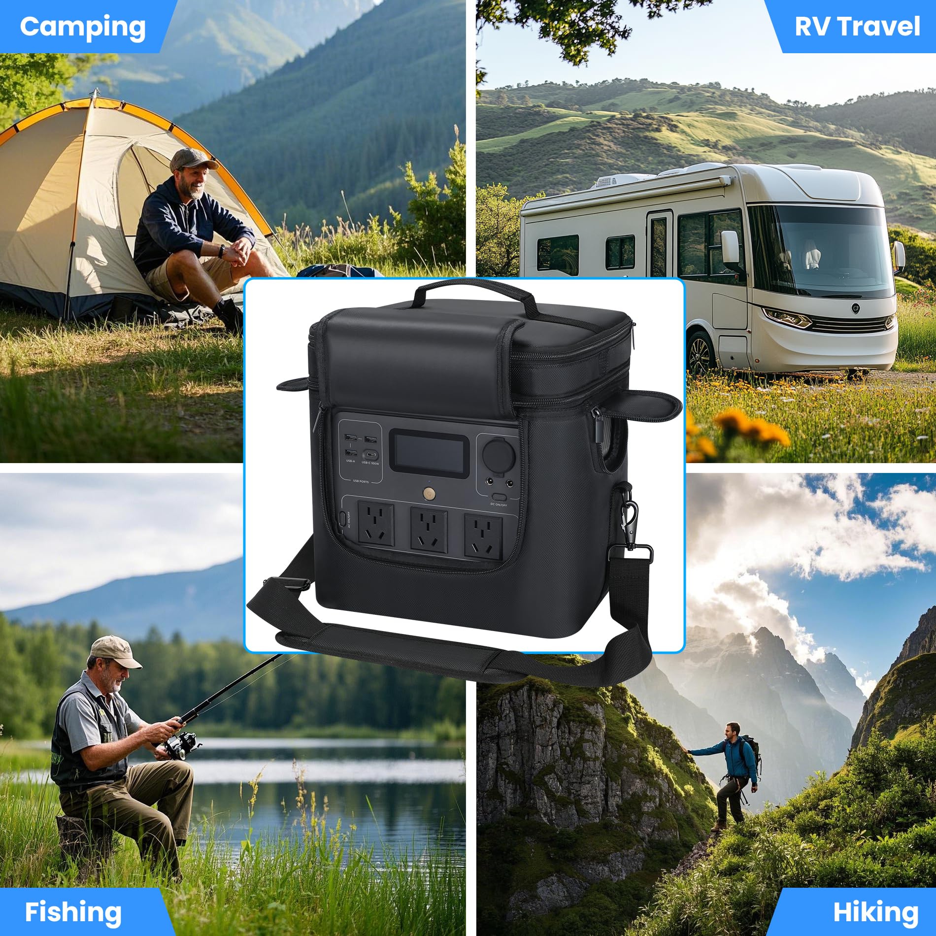 Undomip River 2 Pro bag padded handle supports easy lifting and handheld use.