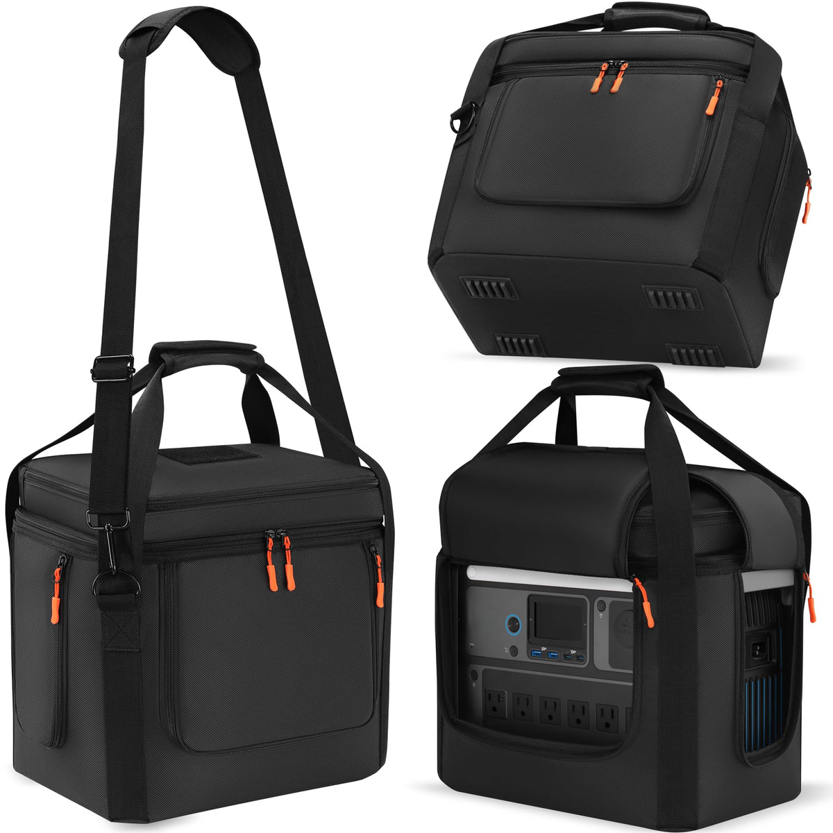 Undomip SOLIX carrying bag front view showing secure fit and accessible compartments