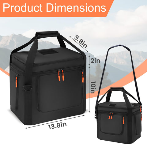 Undomip SOLIX bag top pockets neatly organize cables and small accessories