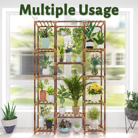 Uneedem outdoor stand is sturdy enough for balcony gardening.