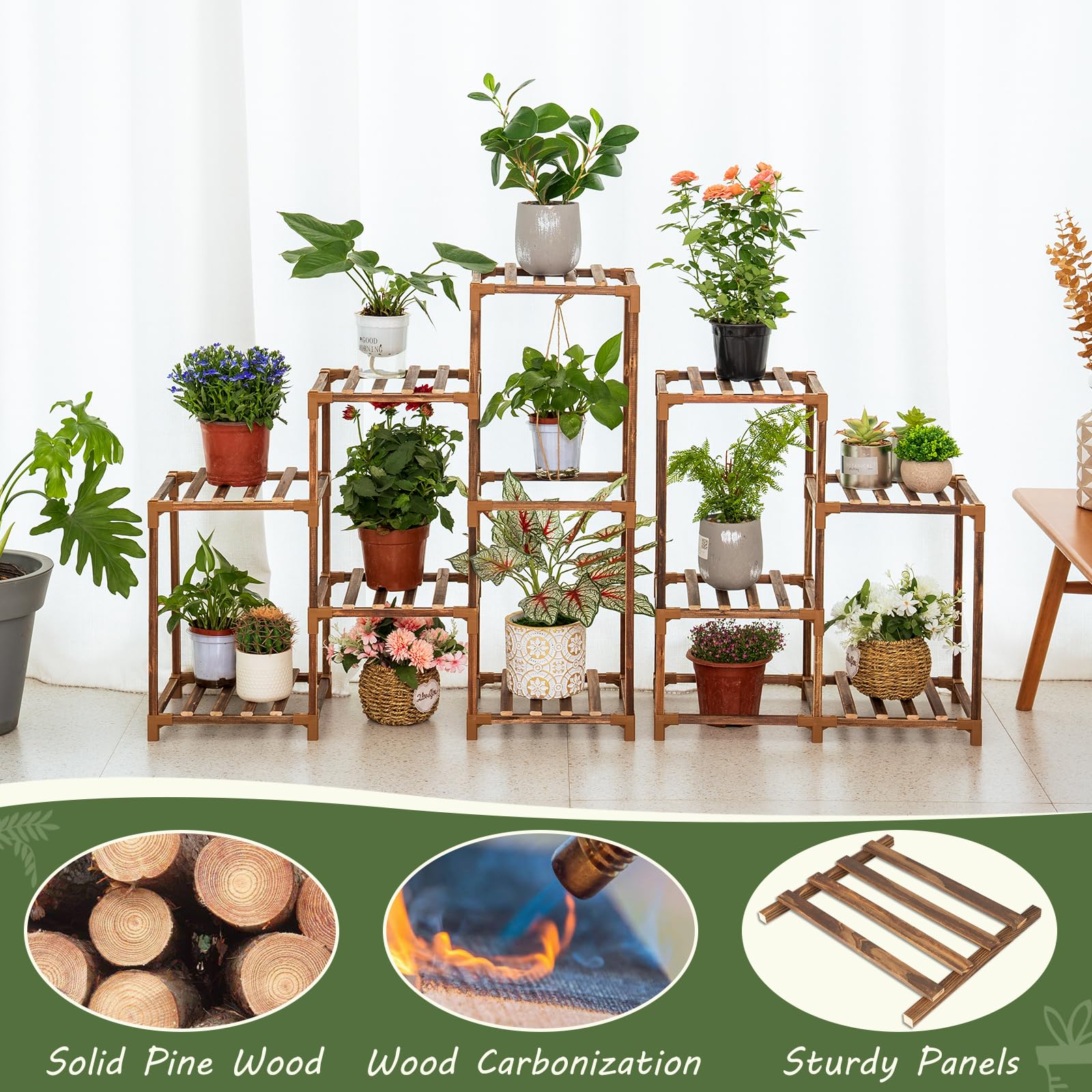 Uneedem five-tier design with easy assembly for quick setup