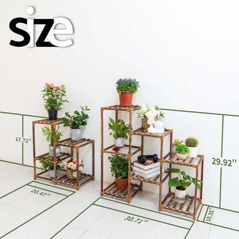 Uneedem heavy-duty wood construction supports heavy pots securely
