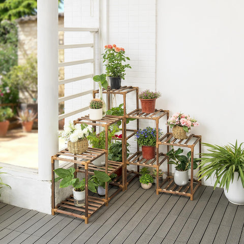 Uneedem versatile plant shelf storage for books and decor