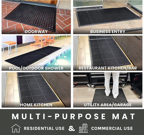 Uniboho outdoor mat ideal for garages and porches.