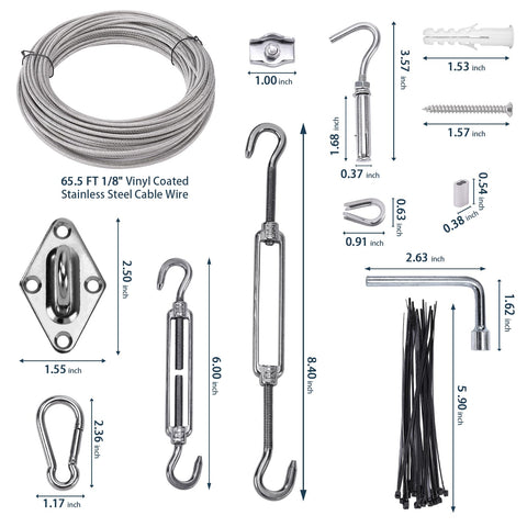 Unicaravan M6 turnbuckle enables precise tensioning for a tight fit.