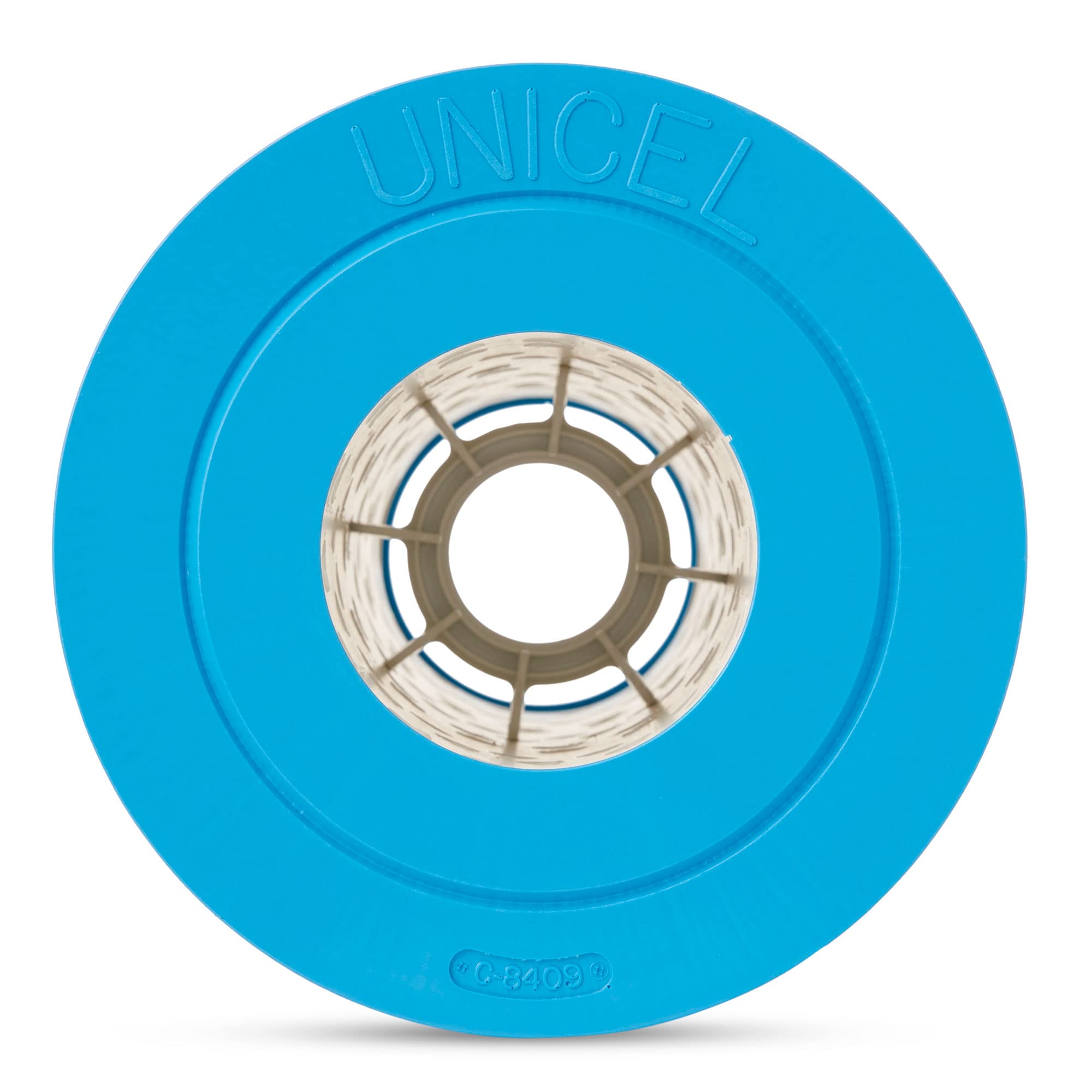 Close-up of 174 pleats on the Unicel C-8409 for efficient debris capture.