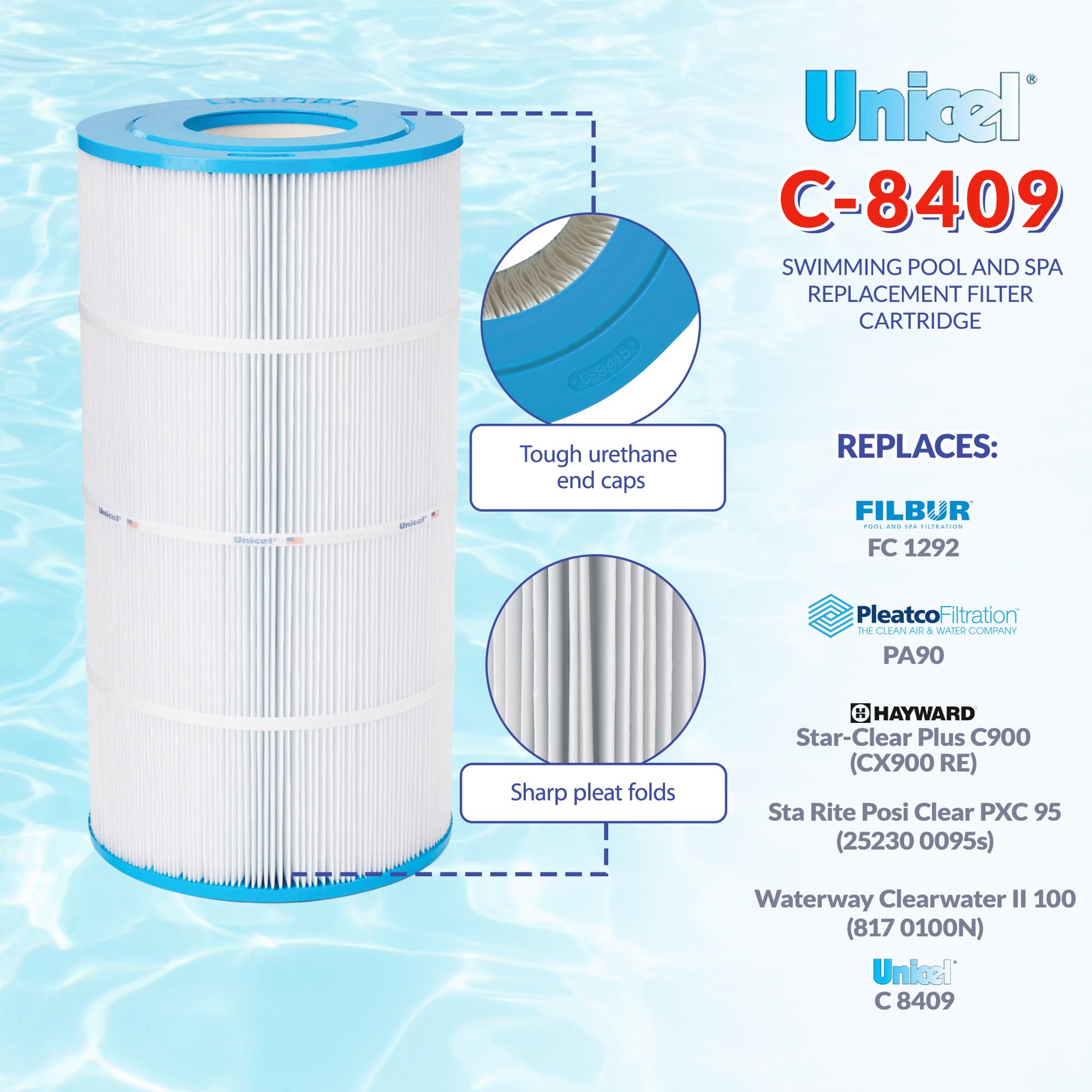 Compatible with Hayward, Sta-Rite, and Waterway pool products.