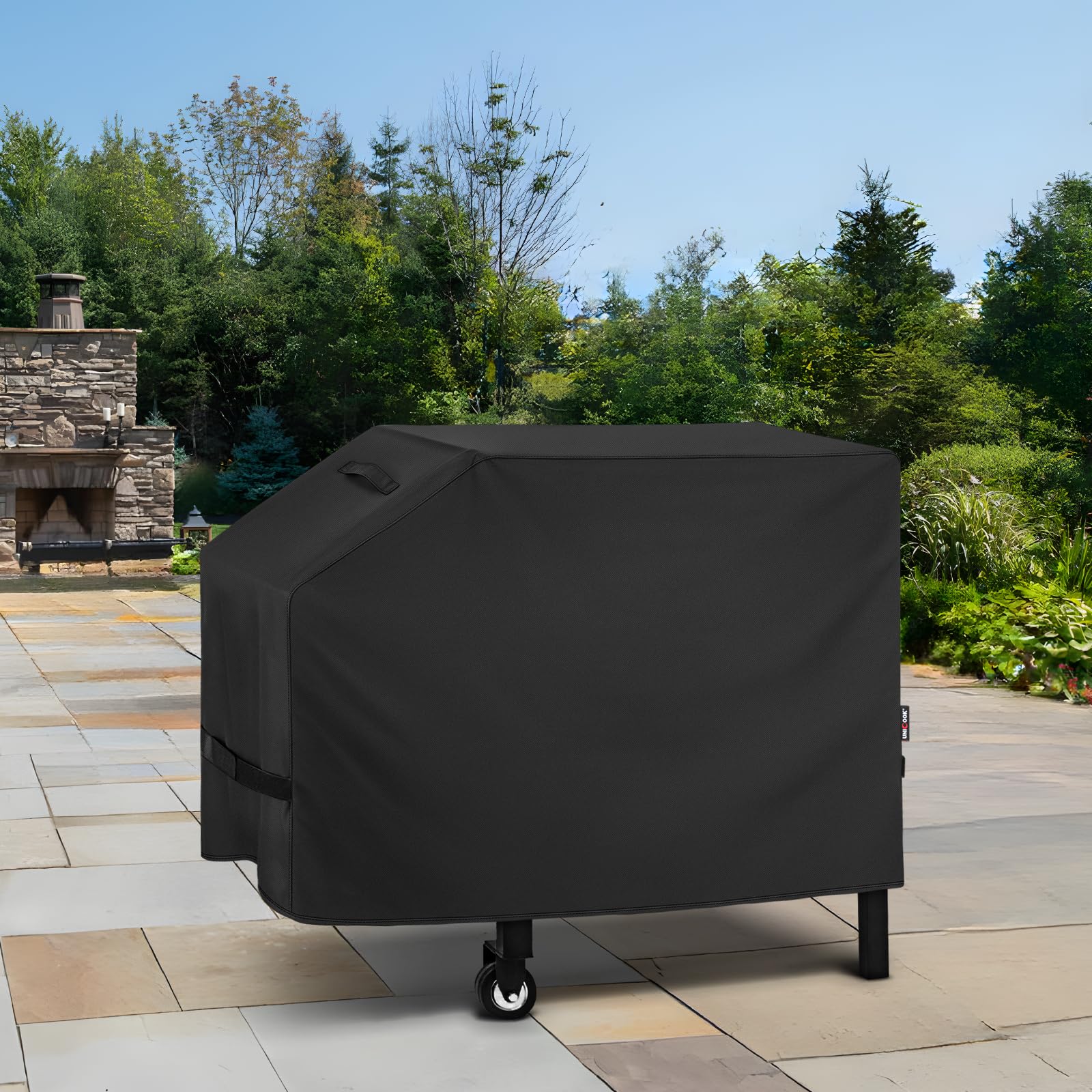 Unicook 28-inch griddle cover compatible with Blackstone and Nexgrill models.