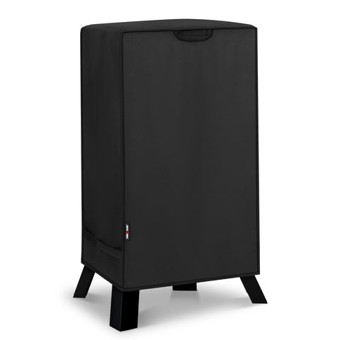 Unicook 30in electric smoker cover on Masterbuilt shielded from rain and sun