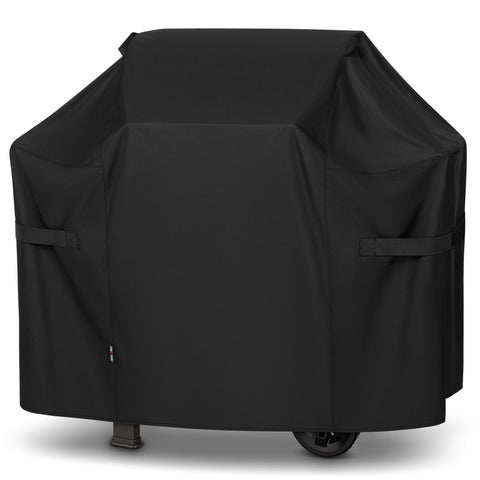 Unicook 48-inch grill cover protecting Weber Spirit 200 series from rain and sun