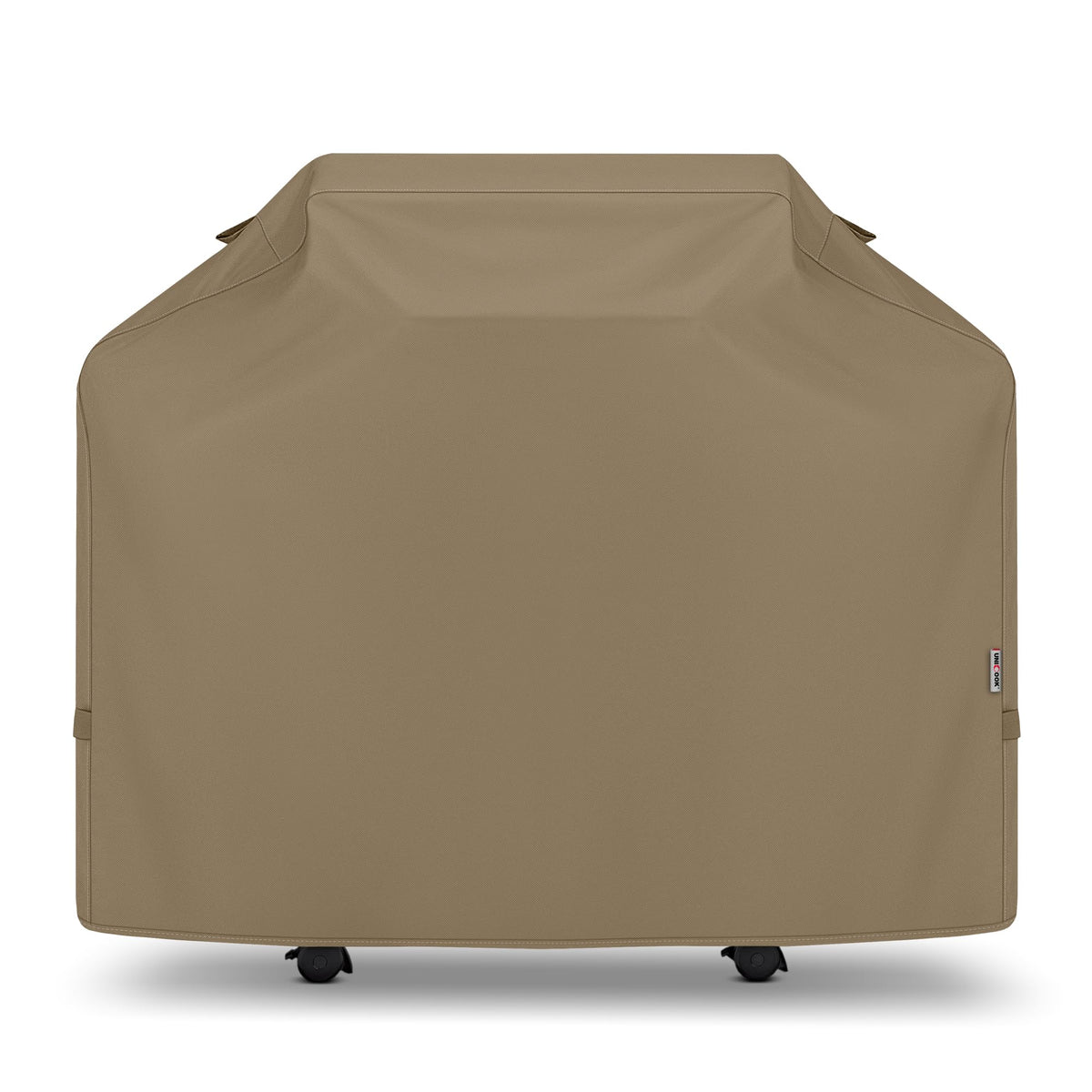 Unicook 50 inch grill cover front view protects grill from rain and sun