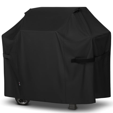 Unicook 53-inch grill cover on Weber Spirit II 300 protects from rain and sun.