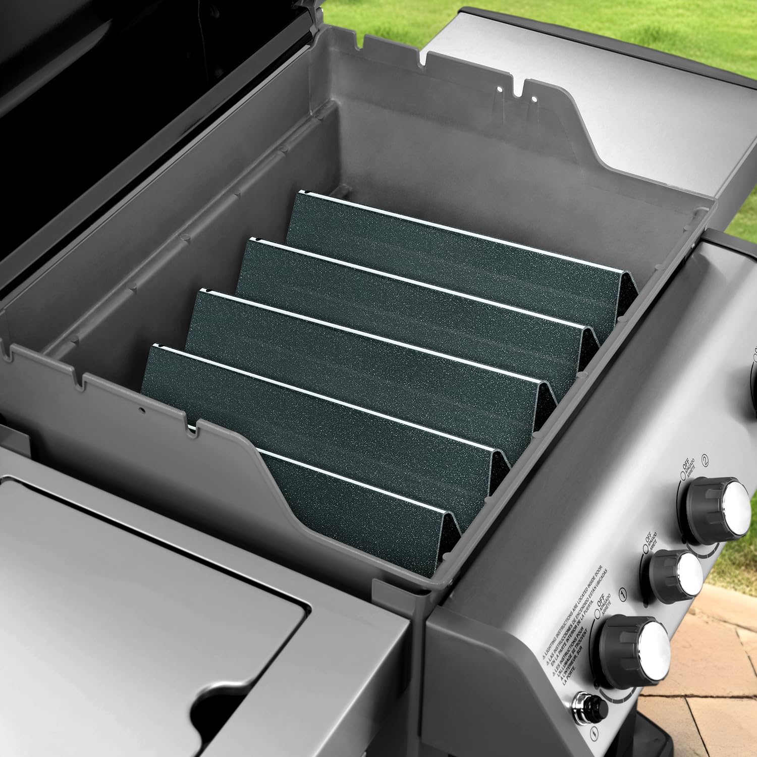 Unicook 7636 flavorizer bars easy installation demonstration with no tools required