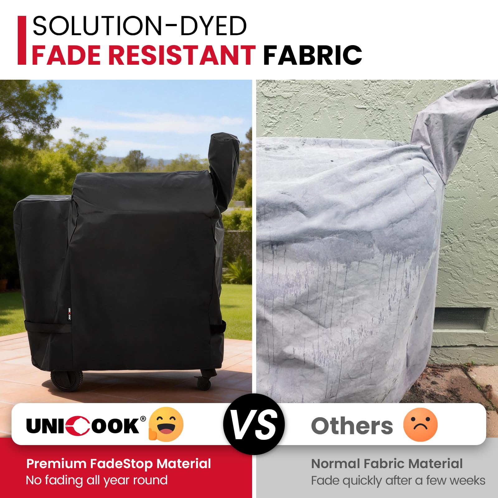 Unicook adjustable side straps ensure wind resistant fit for stormy days