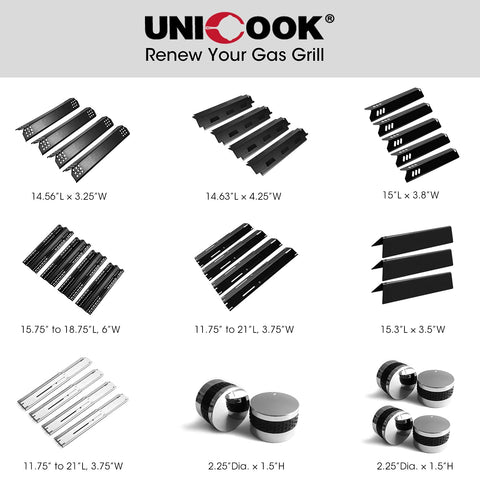 Unicook burner covers fit Weber GS4 to reduce flare-ups during grilling.