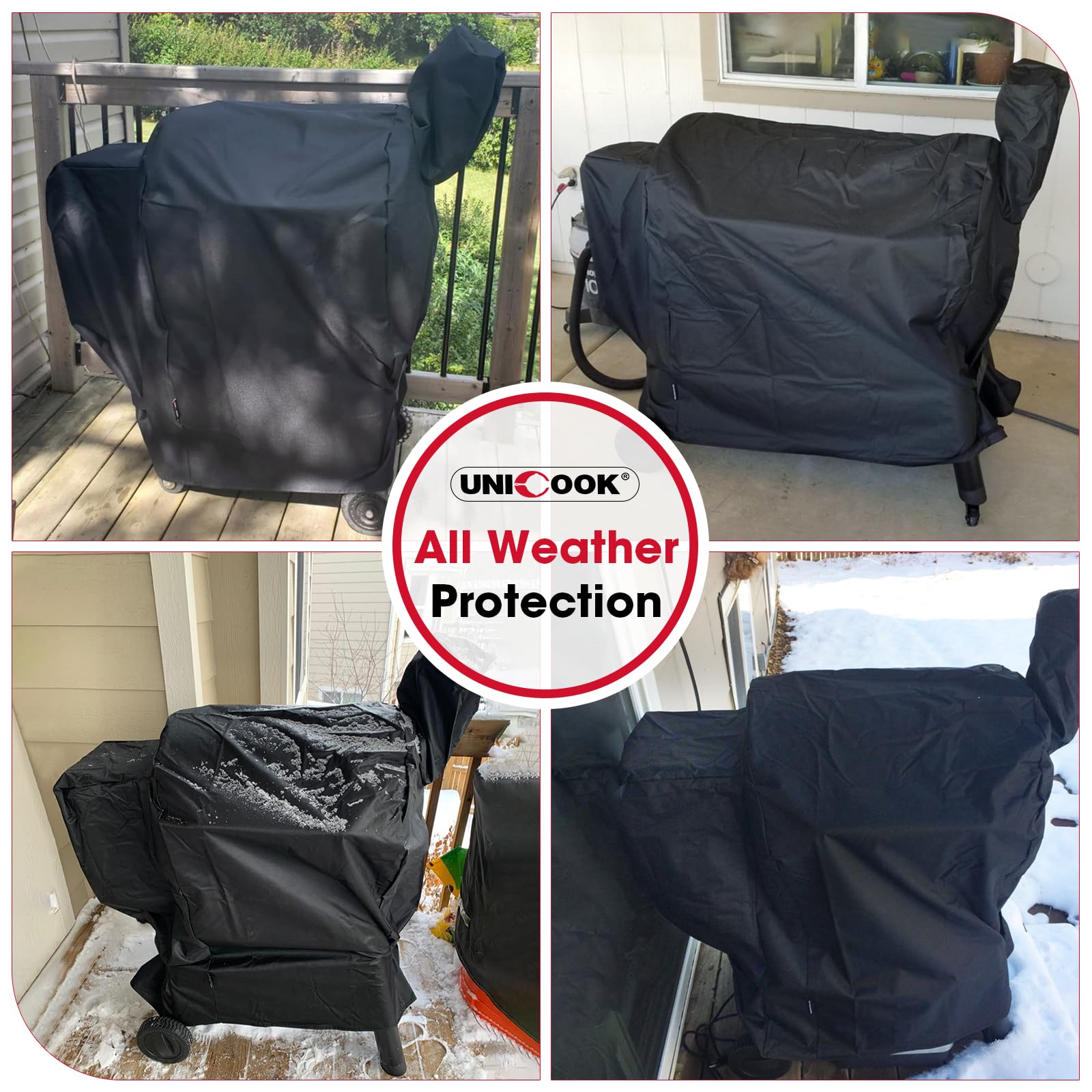 Unicook compatible with Bighorn, Grilla Silverbac, PitBoss 820 for protection.