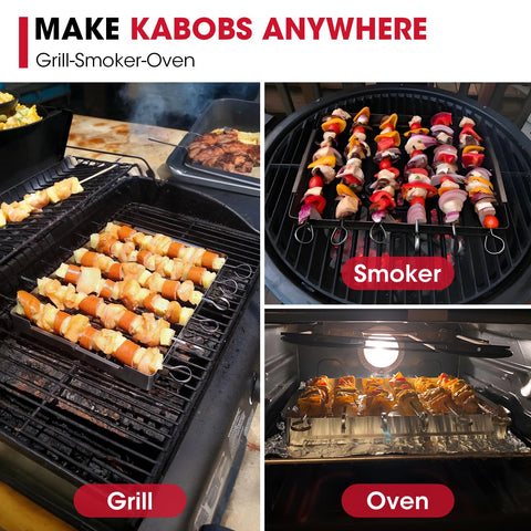 Unicook kit compatible with charcoal, gas, and electric grills