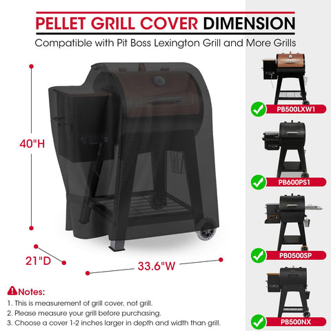 Unicook cover shows waterproof textured vinyl with soft inner liner for grill protection.